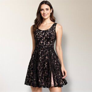 Disney Minnie Rocks the Dots Black Polka Dot Lace Mini Dress Whimsigoth Witchy S